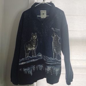 Resort stop  fleece sweater